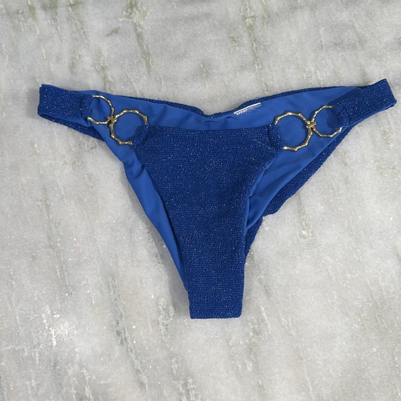 NWOT Beach Bunny Audrey Bikini Bottom Bundle in Blue Glitter - Picture 7 of 9